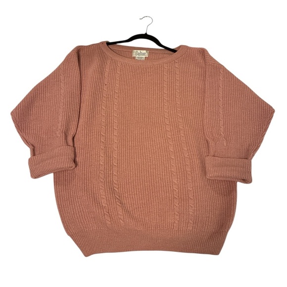 Dalton Vintage Wool Rose Pink Sweater - Picture 2 of 4